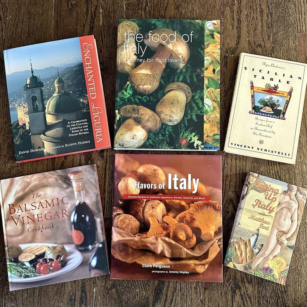 Italian Cookbook‎ Lot 6 Hardcover Books Sicily Liguria Regional Cooking Recipes